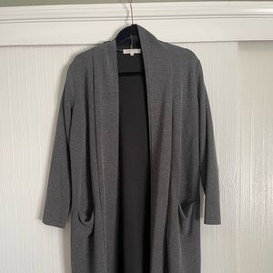 Gray cardigan